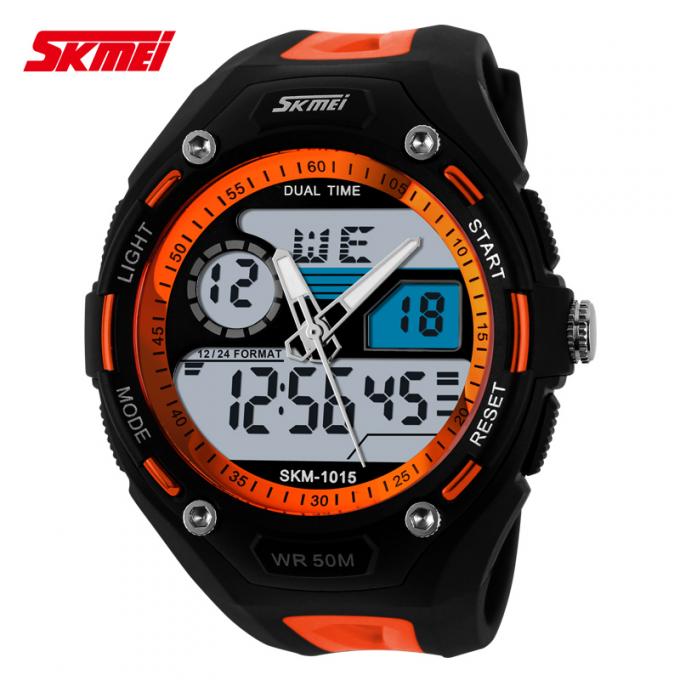 Cor personalizada impermeável Multifunction a pilhas japonesa do relógio 50m do esporte